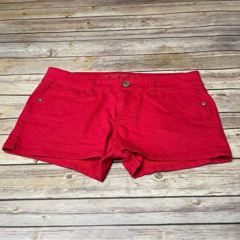 Truce Jeans Size 11 (Juniors) Reddish Pink Denim Jean Shorts